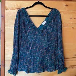 Sézane Green blouse - Blouse Sybille